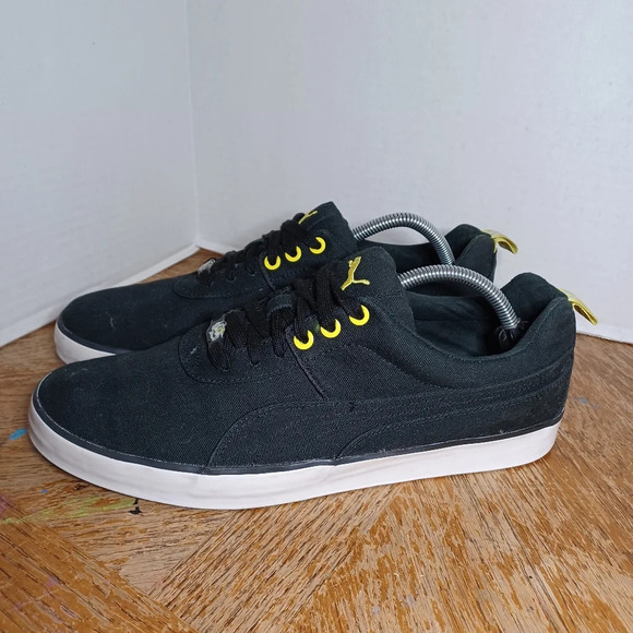 Puma 304744 04 Mens Shoes Black And Yellow Size 11. (10 Box 2) - Picture 1 of 9